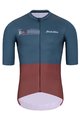HOLOKOLO Tricou de ciclism cu mânecă scurtă - VIBES - gri/roșu