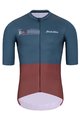 HOLOKOLO Tricou de ciclism cu mânecă scurtă - VIBES - gri/roșu