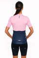 HOLOKOLO Tricoul și pantaloni scurți de ciclism - VIBES LADY - roz/albastru/negru