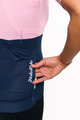 HOLOKOLO Tricou de ciclism cu mânecă scurtă - VIBES LADY - albastru/roz