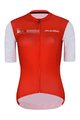 HOLOKOLO Tricoul și pantaloni scurți de ciclism - VIBES LADY - roșu/alb/negru
