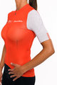 HOLOKOLO Tricou de ciclism cu mânecă scurtă - VIBES LADY - alb/roșu