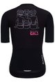 HOLOKOLO Tricou de ciclism cu mânecă scurtă - SUPPORT ELITE LADY - roz/alb/negru