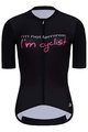 HOLOKOLO Tricou de ciclism cu mânecă scurtă - CYCLIST ELITE LADY - roz/negru/alb