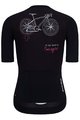 HOLOKOLO Tricou de ciclism cu mânecă scurtă - CYCLIST ELITE LADY - roz/negru/alb