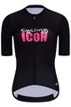 HOLOKOLO Tricou de ciclism cu mânecă scurtă - ICON ELITE LADY - negru/alb/roz