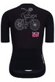 HOLOKOLO Tricou de ciclism cu mânecă scurtă - ICON ELITE LADY - negru/alb/roz