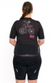 HOLOKOLO Tricou de ciclism cu mânecă scurtă - ICON ELITE LADY - negru/alb/roz