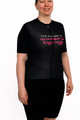 HOLOKOLO Tricou de ciclism cu mânecă scurtă - FUTURE ELITE LADY - alb/negru/roz