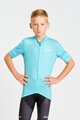 HOLOKOLO Tricou de ciclism cu mânecă scurtă - FLOW JUNIOR - multicolor/albastru