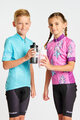 HOLOKOLO Tricou de ciclism cu mânecă scurtă - FLOW JUNIOR - multicolor/albastru