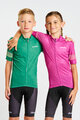 HOLOKOLO Tricou de ciclism cu mânecă scurtă - FLOW JUNIOR - verde/multicolor