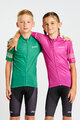 HOLOKOLO Tricou de ciclism cu mânecă scurtă - FLOW JUNIOR - roz/multicolor