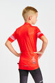 HOLOKOLO Tricou de ciclism cu mânecă scurtă - FLOW JUNIOR - multicolor/roșu