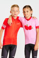 HOLOKOLO Tricou de ciclism cu mânecă scurtă - FLOW JUNIOR - multicolor/roșu