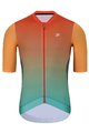 HOLOKOLO Tricou de ciclism cu mânecă scurtă - INFINITY - verde/roșu/portocaliu