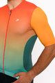 HOLOKOLO Tricou de ciclism cu mânecă scurtă - INFINITY - portocaliu/verde/roșu