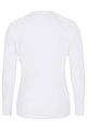 HOLOKOLO Tricou de ciclism cu mânecă lungă - SNUGGLE LADY - alb