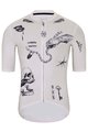 HOLOKOLO Tricou de ciclism cu mânecă scurtă - TATTOO ELITE - negru/fildeş