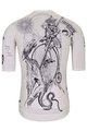 HOLOKOLO Tricou de ciclism cu mânecă scurtă - TATTOO ELITE - negru/fildeş