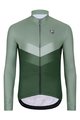 HOLOKOLO Tricou de cilism pentru iarnă cu mânecă lungă - ARROW WINTER - verde