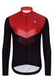 HOLOKOLO Tricou și pantaloni lungi de ciclism - ARROW WINTER - negru/roșu