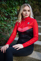 HOLOKOLO Tricou de cilism pentru iarnă cu mânecă lungă - ARROW LADY WINTER - roșu/negru