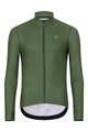 HOLOKOLO Tricou și pantaloni lungi de ciclism - PHANTOM WINTER - negru/verde