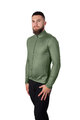 HOLOKOLO Tricou de cilism pentru iarnă cu mânecă lungă - PHANTOM WINTER - verde
