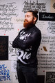 HOLOKOLO Tricou de cilism pentru iarnă cu mânecă lungă - STREETBEAT WINTER - alb/negru