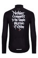 HOLOKOLO Tricou de cilism pentru iarnă cu mânecă lungă - STREETBEAT WINTER - alb/negru