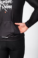 HOLOKOLO Tricou de cilism pentru iarnă cu mânecă lungă - STREETBEAT WINTER - alb/negru