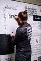 HOLOKOLO Tricou de cilism pentru iarnă cu mânecă lungă - STREETBEAT WINTER - alb/negru