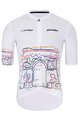 HOLOKOLO Tricou de ciclism cu mânecă scurtă - MAAPPI II. ELITE - alb/multicolor