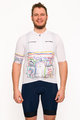 HOLOKOLO Tricou de ciclism cu mânecă scurtă - MAAPPI II. ELITE - alb/multicolor