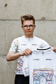 HOLOKOLO Tricou de ciclism cu mânecă scurtă - MAAPPI II. ELITE L - multicolor/alb
