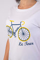 NU. BY HOLOKOLO Tricou de ciclism cu mânecă scurtă - LE TOUR LEMON II. - alb