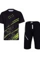 HOLOKOLO Tricoul și pantalonii de ciclism MTB - UNIVERSE MTB - negru/galben