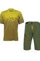 HOLOKOLO Tricoul și pantalonii de ciclism MTB - FREEDOM MTB - verde