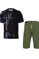 HOLOKOLO Tricoul și pantalonii de ciclism MTB - SMUDGE MTB - negru/verde