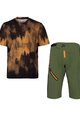 HOLOKOLO Tricoul și pantalonii de ciclism MTB - NIGHTFALL MTB - portocaliu/verde/negru