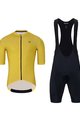 HOLOKOLO Tricoul și pantaloni scurți de ciclism - VICTORIOUS - negru/galben