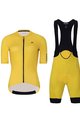 HOLOKOLO Tricoul și pantaloni scurți de ciclism - VICTORIOUS LADY - galben