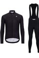 HOLOKOLO Tricou și pantaloni lungi de ciclism - STARLIGHT WINTER - negru
