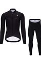 HOLOKOLO Tricou și pantaloni lungi de ciclism - STARLIGHT LADY W - negru