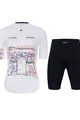 HOLOKOLO Tricoul și pantaloni scurți de ciclism - MAAPPI II. ELITE L - alb/negru/multicolor