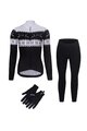 RIVANELLE Mega set de ciclism - FROSTTRAIL WINTER - negru/alb