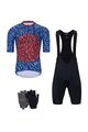 HOLOKOLO Mega set de ciclism - TAMELESS - roșu/negru/albastru