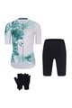 RIVANELLE BY HOLOKOLO Mega set de ciclism - FLOWERY LADY - alb/verde/negru
