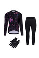 RIVANELLE BY HOLOKOLO Mega set de ciclism - OASIS WINTER - negru/roz